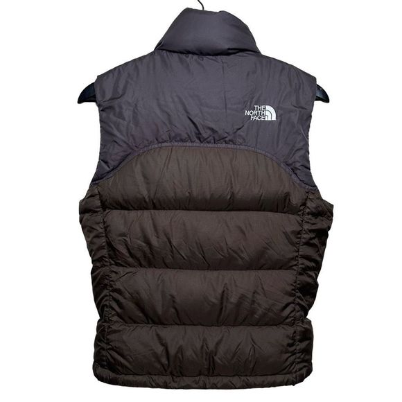 The North Face Nuptse 700 Down Brown Puffer Vest Womens XS - Picture 3 of 5